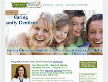 Tablet Screenshot of glenviewsmiletoday.com